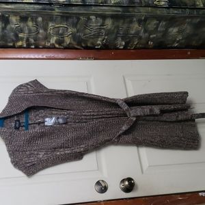 Long sleeveless cardigan